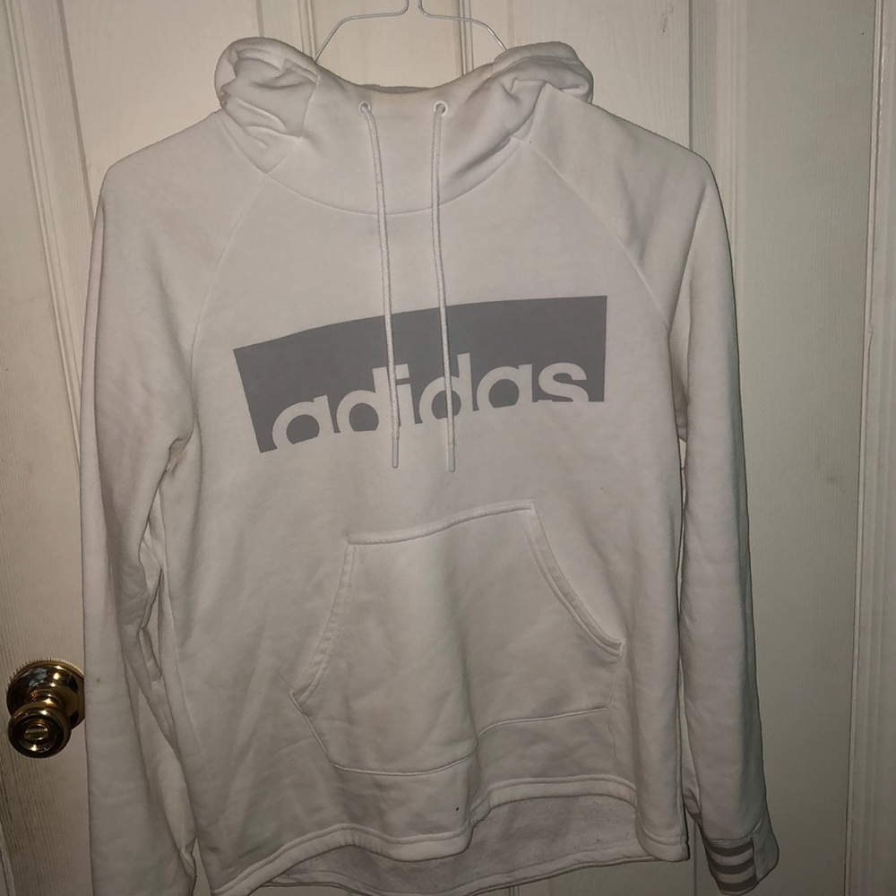 Adidas white hoodie